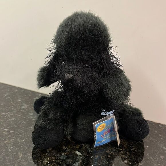Ganz Webkinz Black Poodle Dog Stuffed Animal Plush Toy with Code - Picture 1 of 9